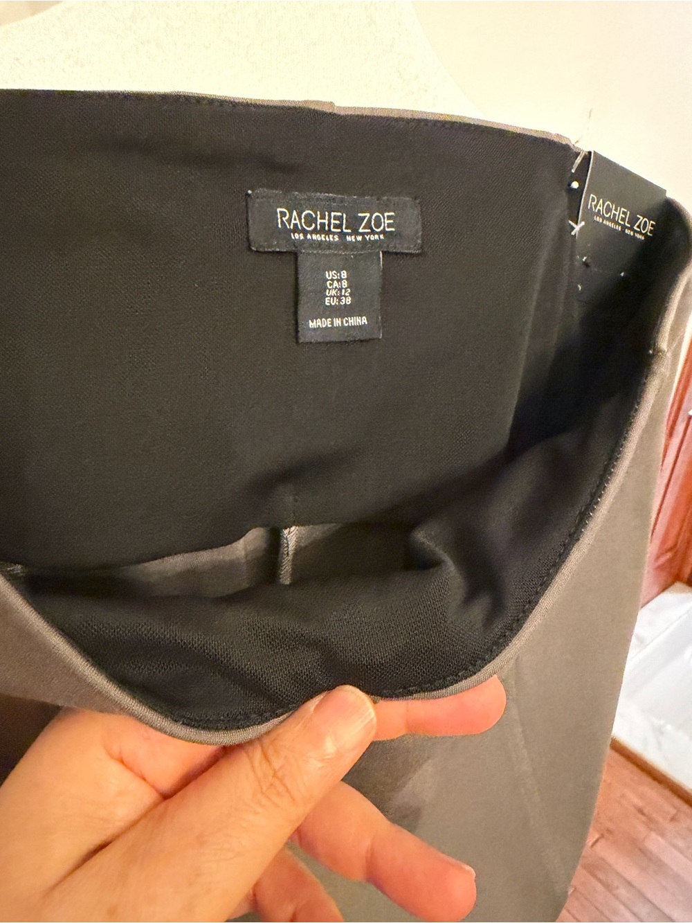NWT Rachel Zoe Taupe Tummy Control Slimming Pants Size 8 - Picture 14 of 17